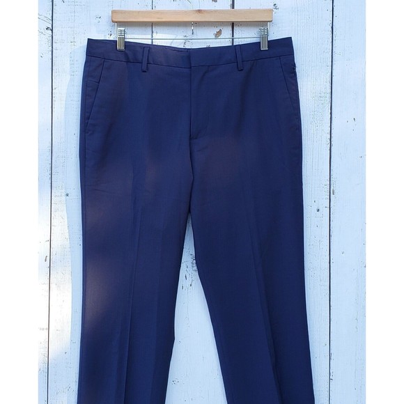 Bonobos Italian Performance Suit Pant Bright Navy Sz 38 Slim Fit UNF - Picture 6 of 16